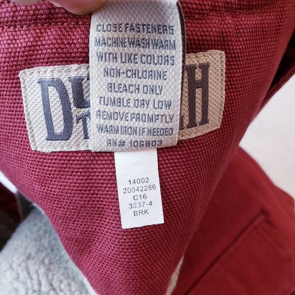 DULUTH Iron Range Fire Hose Vest Lined w/ Faux Shearling Red Men's Size XL - Picture 3 of 9